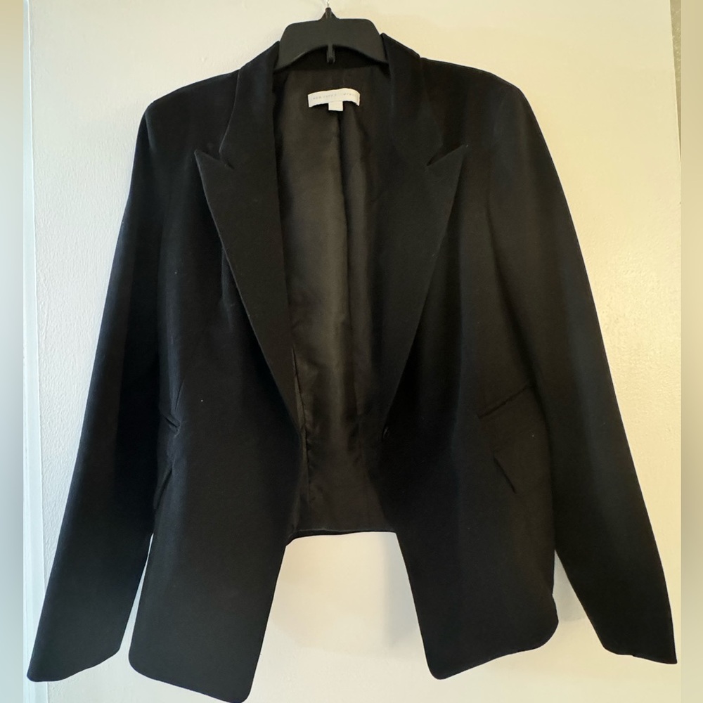 New York & Co. Single button black womens blazer size 16.